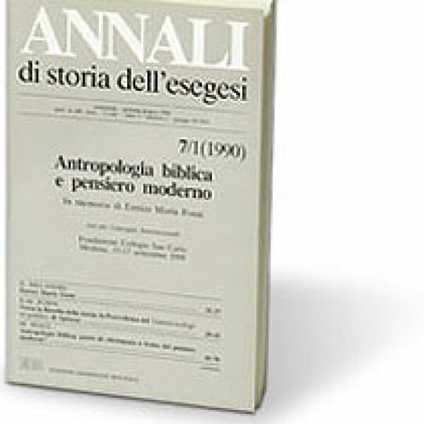 Antropologia biblica e pensiero moderno